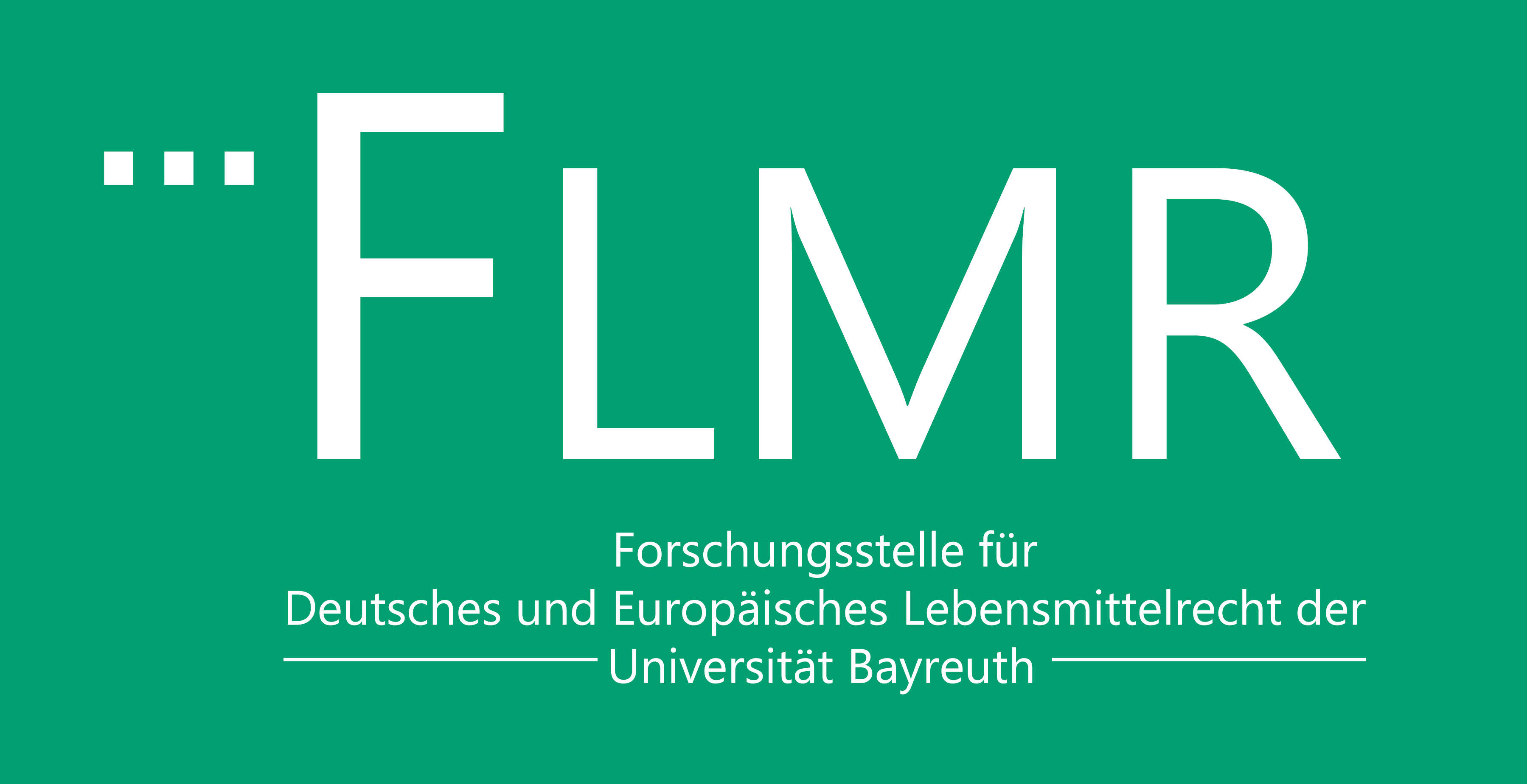 Logo der Forschungsstelle für Deutsches und Europäisches Lebensmittelrecht der Universität Bayreuth